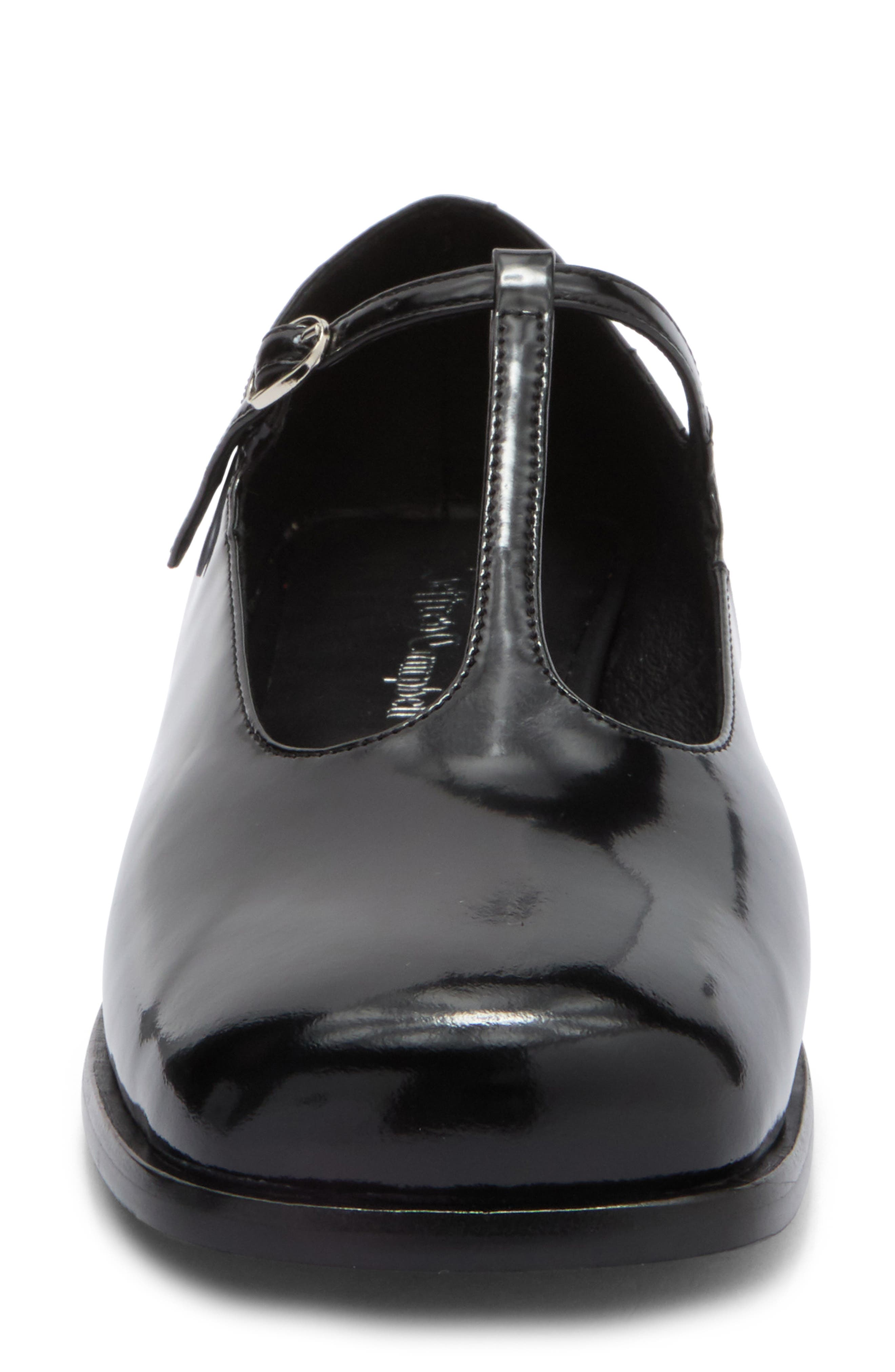 Jeffrey Campbell Truscott T-Strap Flat, Alternate, color, Black Box