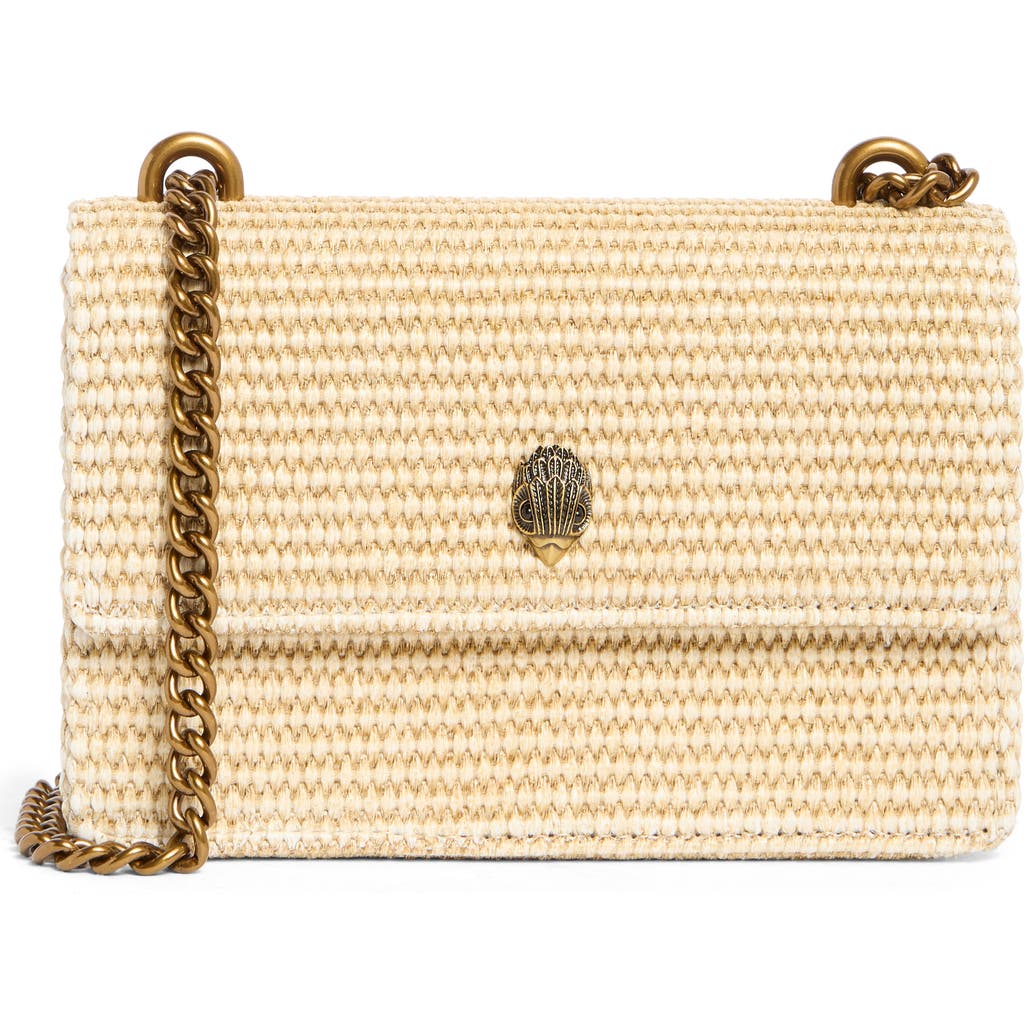 Kurt Geiger London Small Shoreditch Eagle Crossbody Bag In Dark Beige
