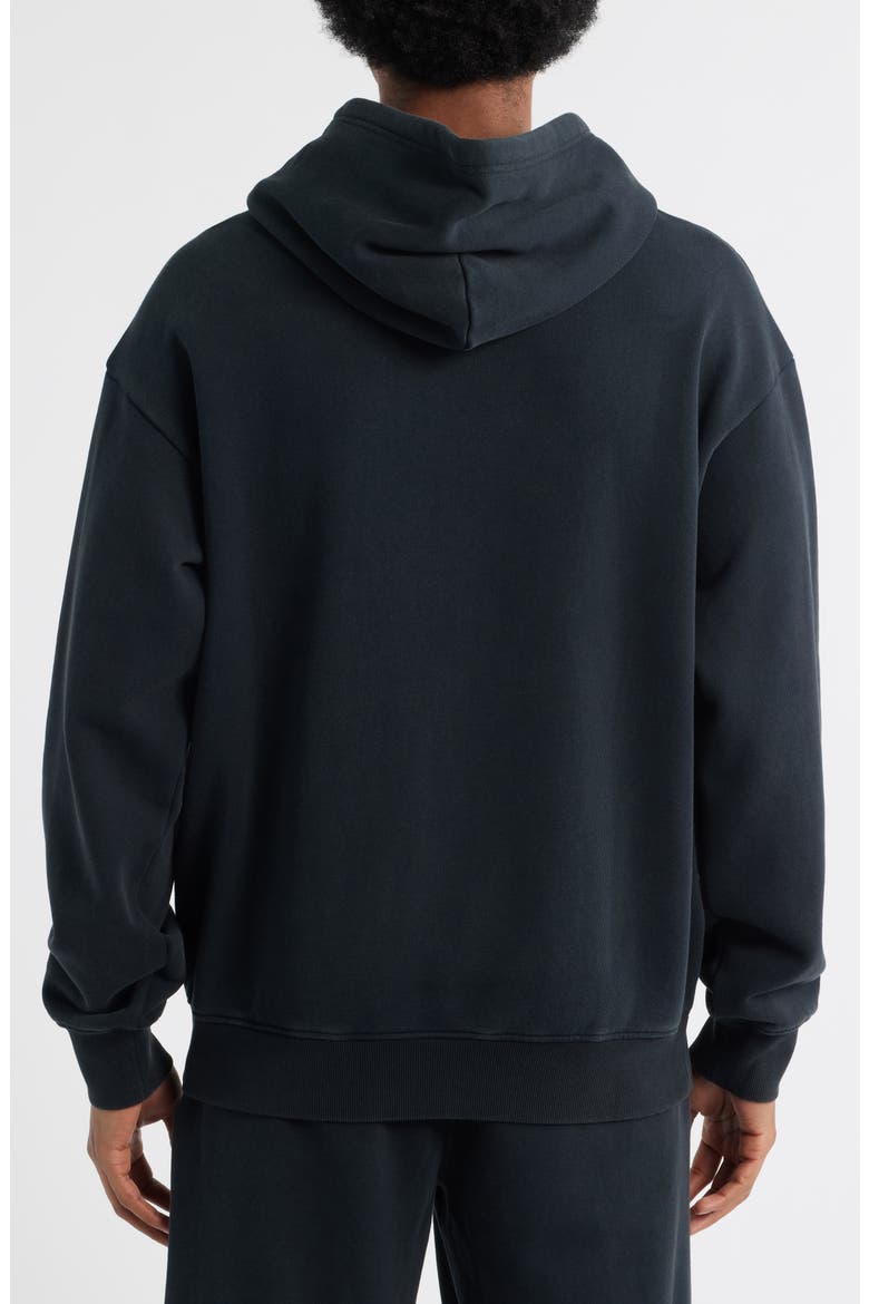 Park Stud Logo Cotton French Terry Hoodie, Alternate, color, BLACK