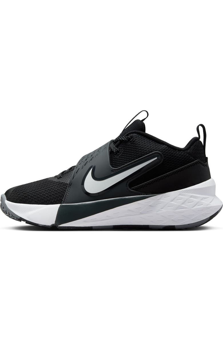 Nike Kids' Team Hustle D 12 Basketball Shoe, Alternate, color, 002 Black/White