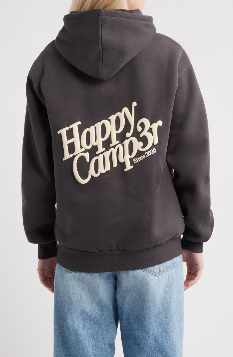 HAPPY CAMP3R Puff Series Core Logo Cotton Blend Hoodie, Alternate, color, Charcoal Gray