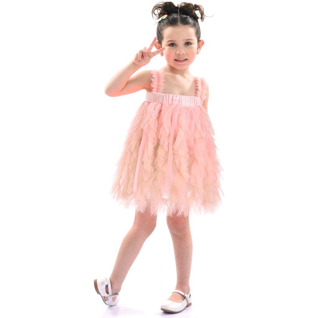 Tulleen Sleeveless Ruffle Layered Dress