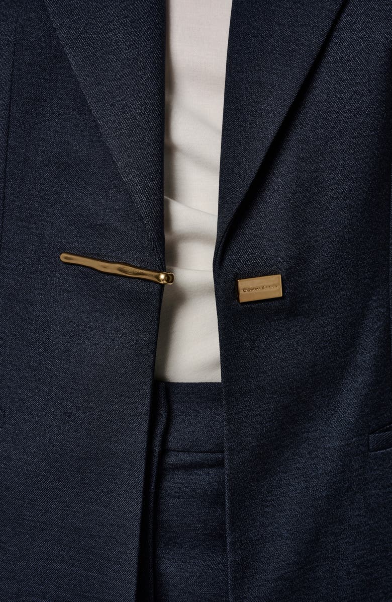 Donna Karan New York Long Blazer, Alternate, color, Nightfall