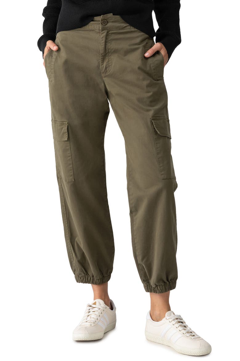 Take Over Stretch Cotton Cargo Joggers, Main, color, KALAMATA