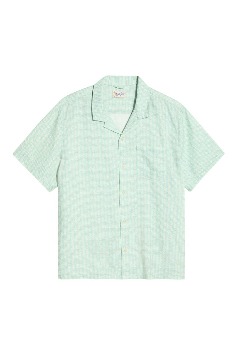 Resort Camp Shirt, Alternate, color, AQUA SARDINE PRINT