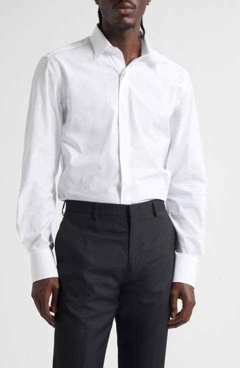 Classic Fit Cotton Poplin Button-Up Shirt