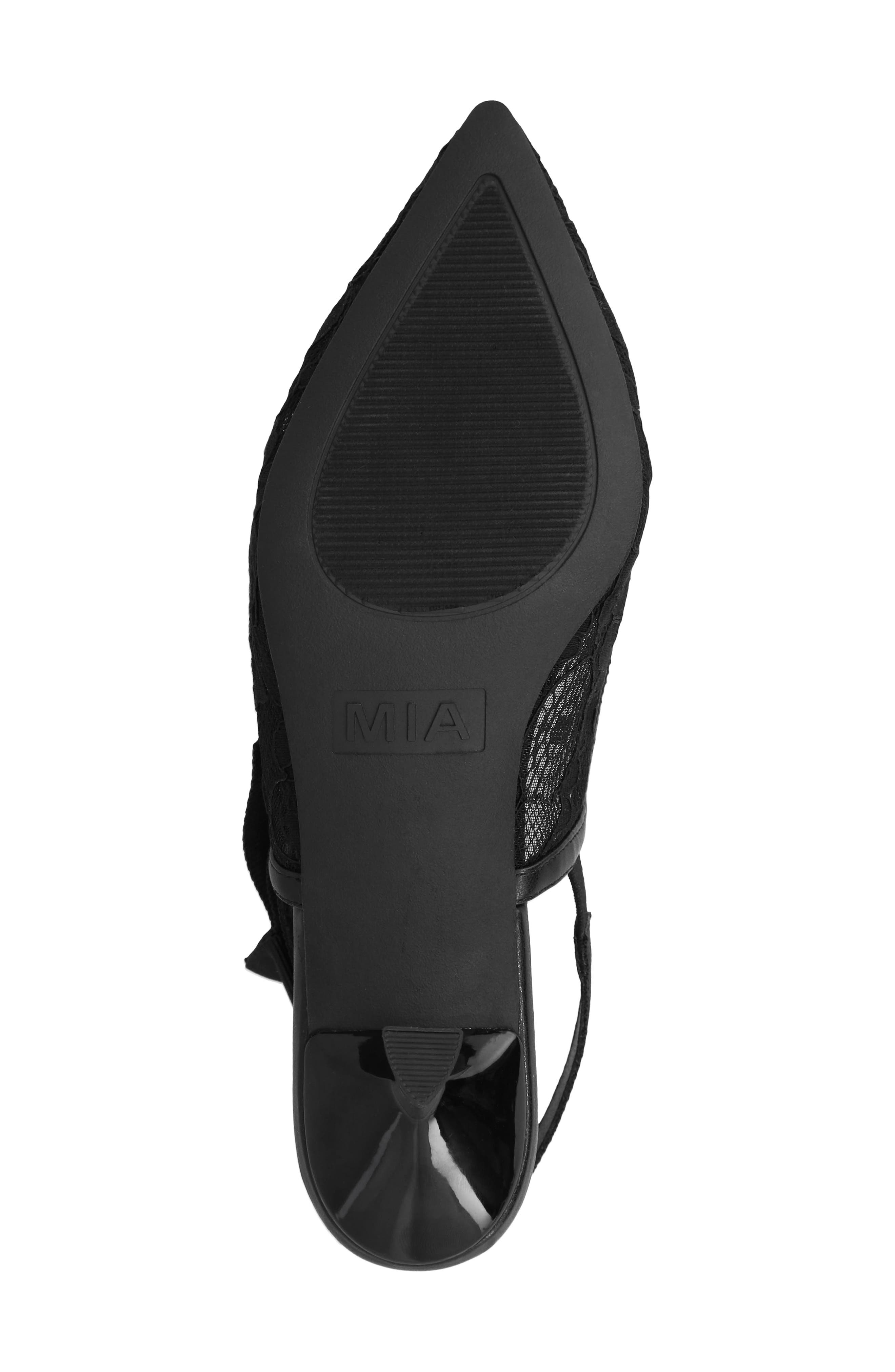 MIA Naida Slingback Pointed Toe Pump, Alternate, color, Black