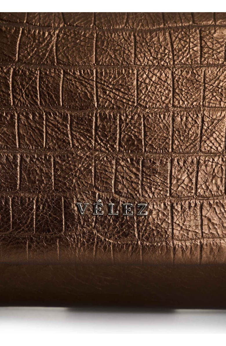 Velez Mini Lili Women's Leather Crossbody Bag, Alternate, color, Bronze