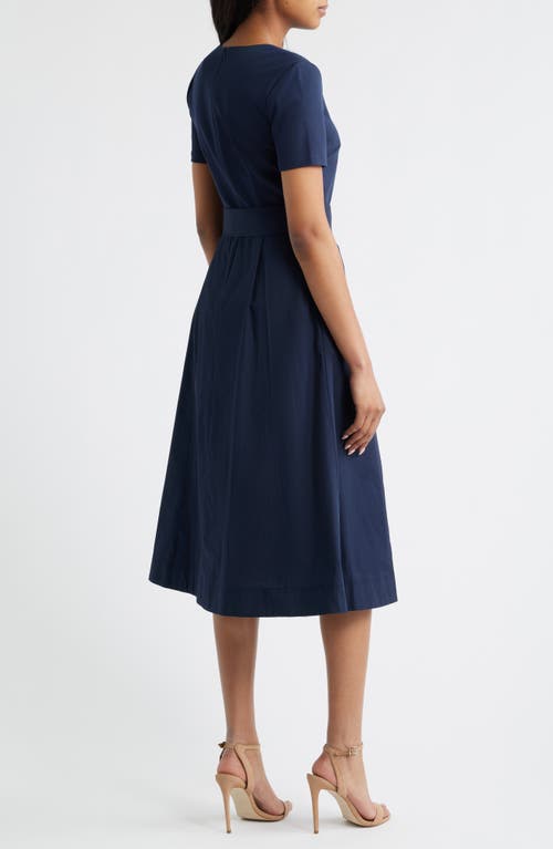 Eliza J Bow Detail Midi Dress