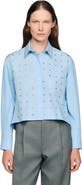 SANDRO Rhinestone shirt