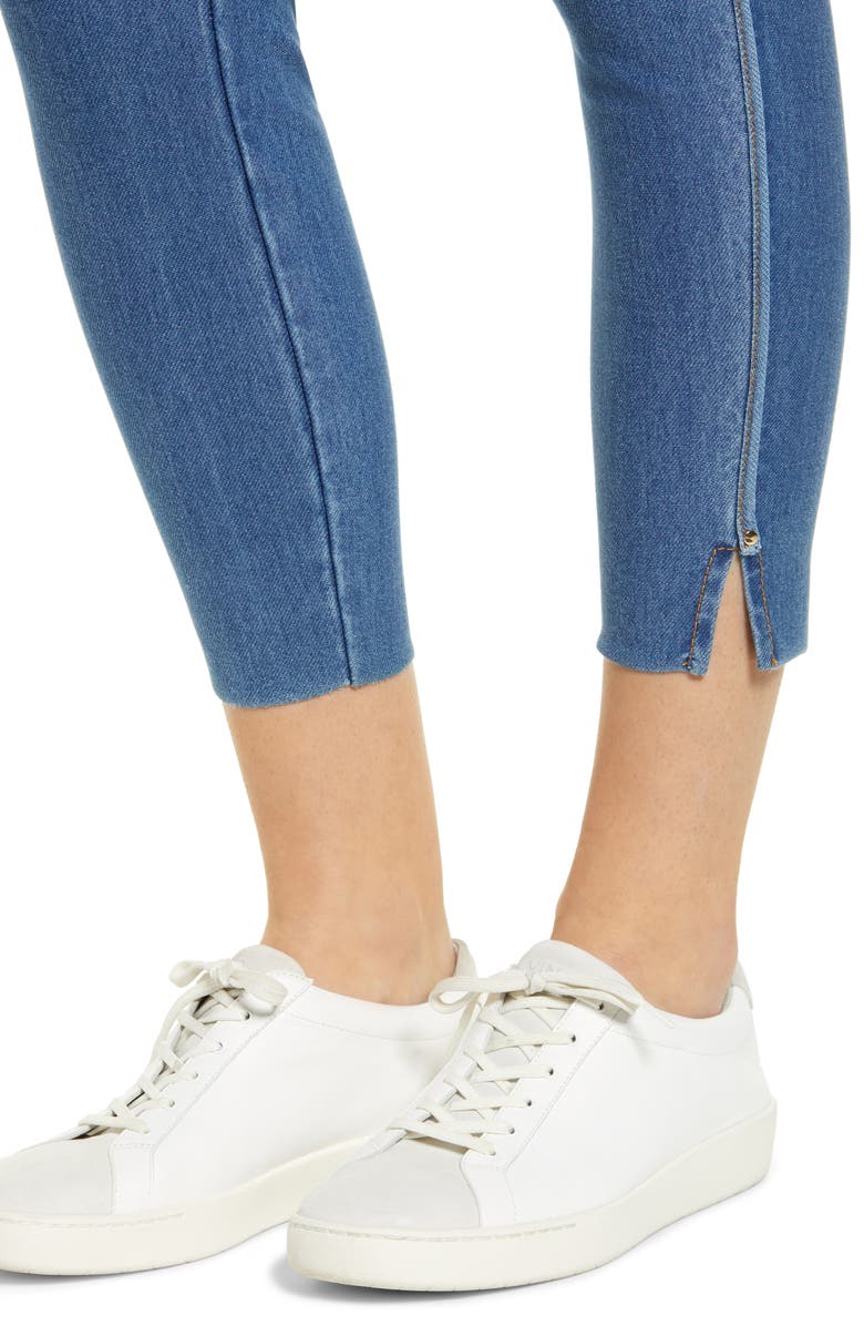 Lysse ́ Crop Slit Denim Leggings, Alternate, color, Light Wash (Denim)