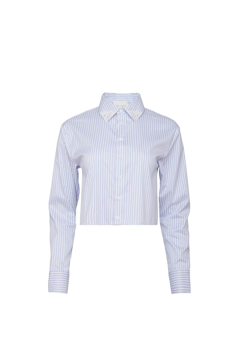 Fleur Du Mal Poplin Button Down Shirt, Main, color, East Hampton Stripe