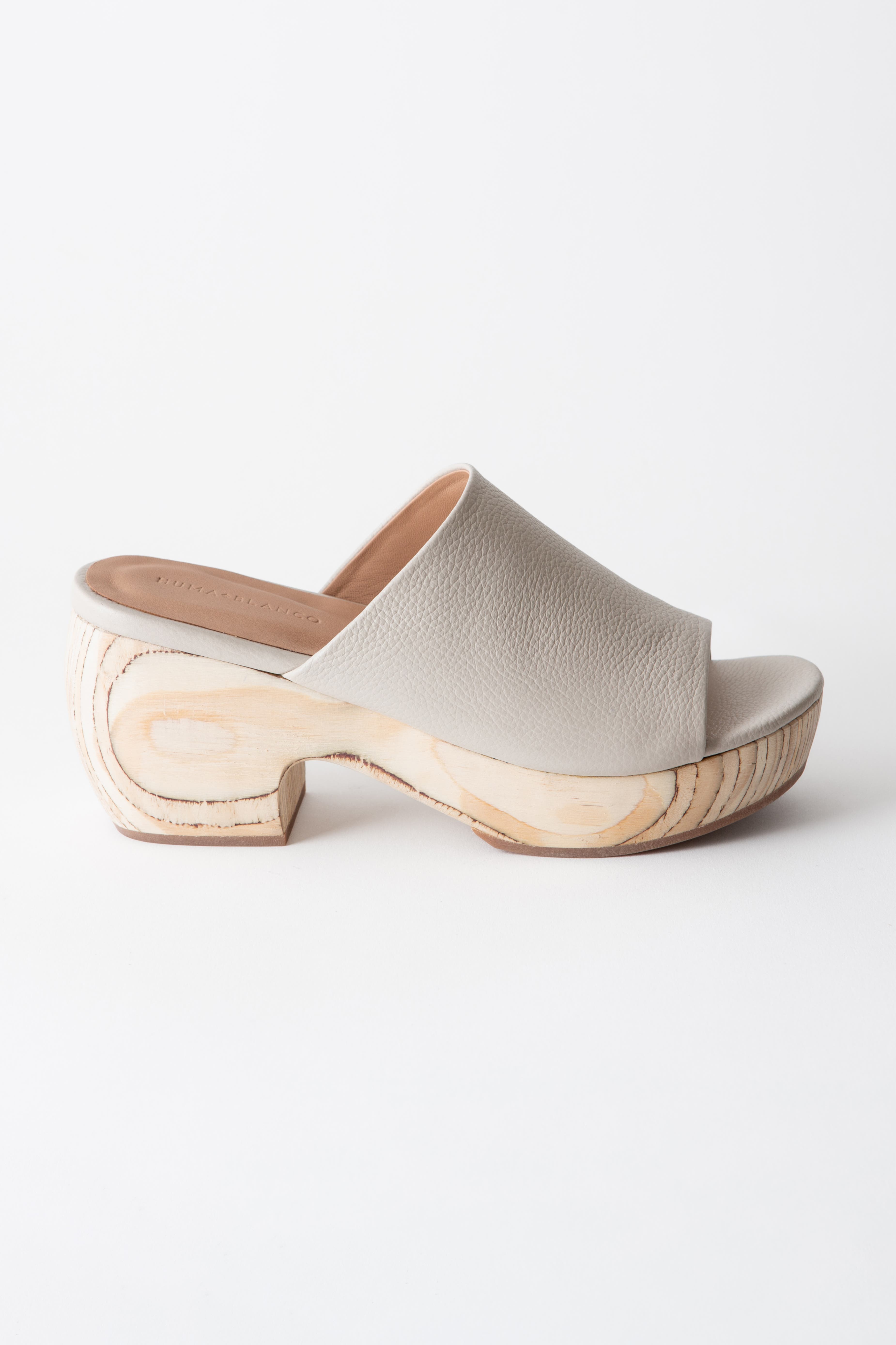 Huma Blanco Katlyn Platform Clog, Alternate, color, Pebbled Cream