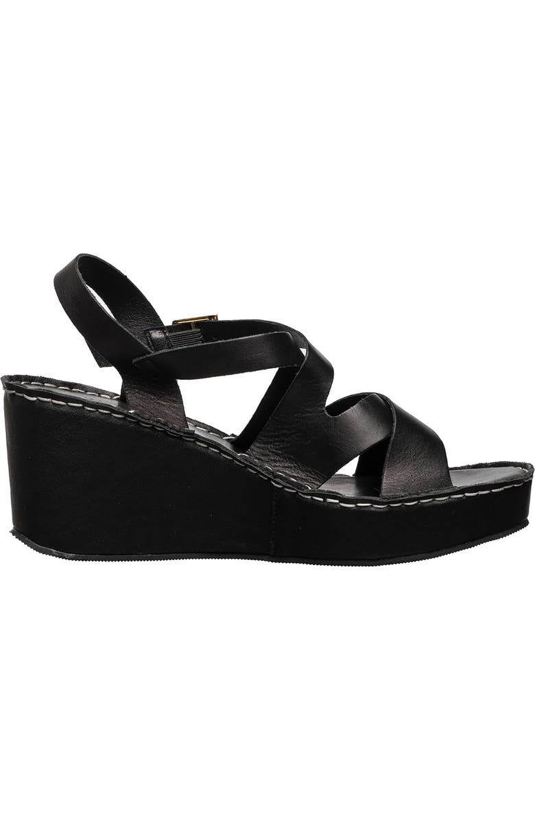 ANTELOPE Sari Platform Wedge Sandal, Alternate, color, Black