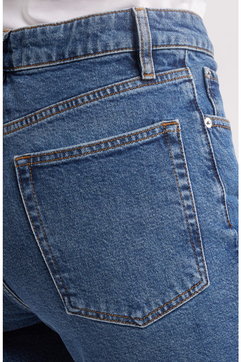 The Ruler High Waist Ankle Straight Leg Jeans, Alternate, color, RIVAL