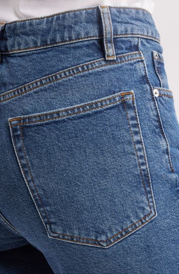 The Ruler High Waist Ankle Straight Leg Jeans