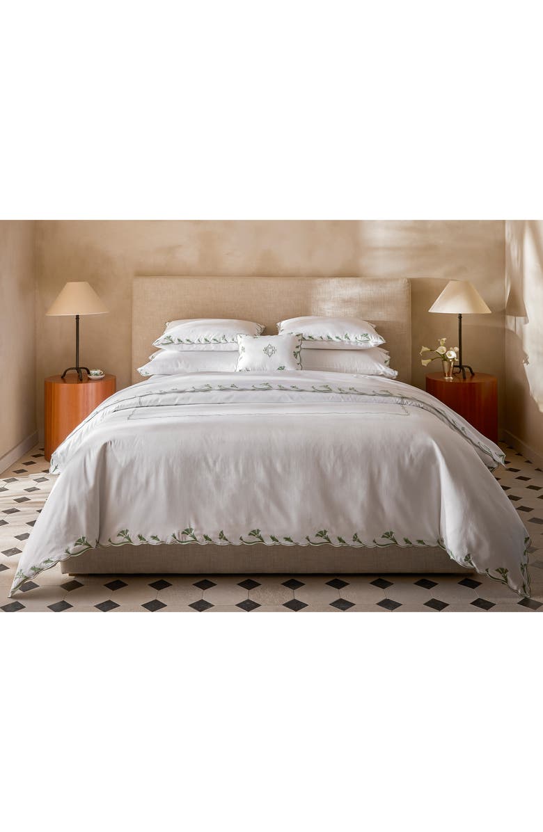 Matouk Marcella Egyptian Cotton Pillow Sham, Alternate, color, Dune