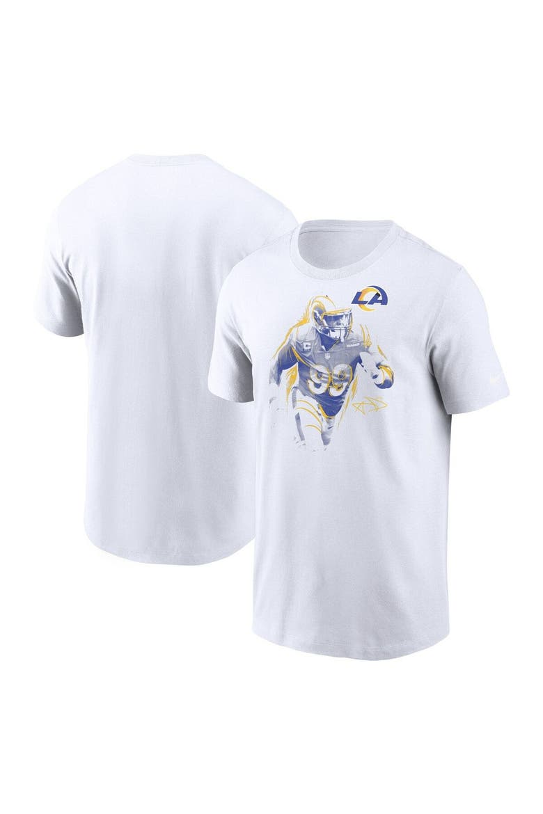 Men's Nike Aaron Donald White Los Angeles Rams Player Graphic T-Shirt, Main, color, White