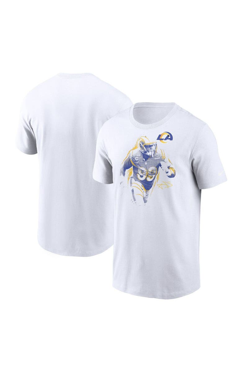 Nike Men's Nike Aaron Donald White Los Angeles Rams Player Graphic T-Shirt, Main, color, White