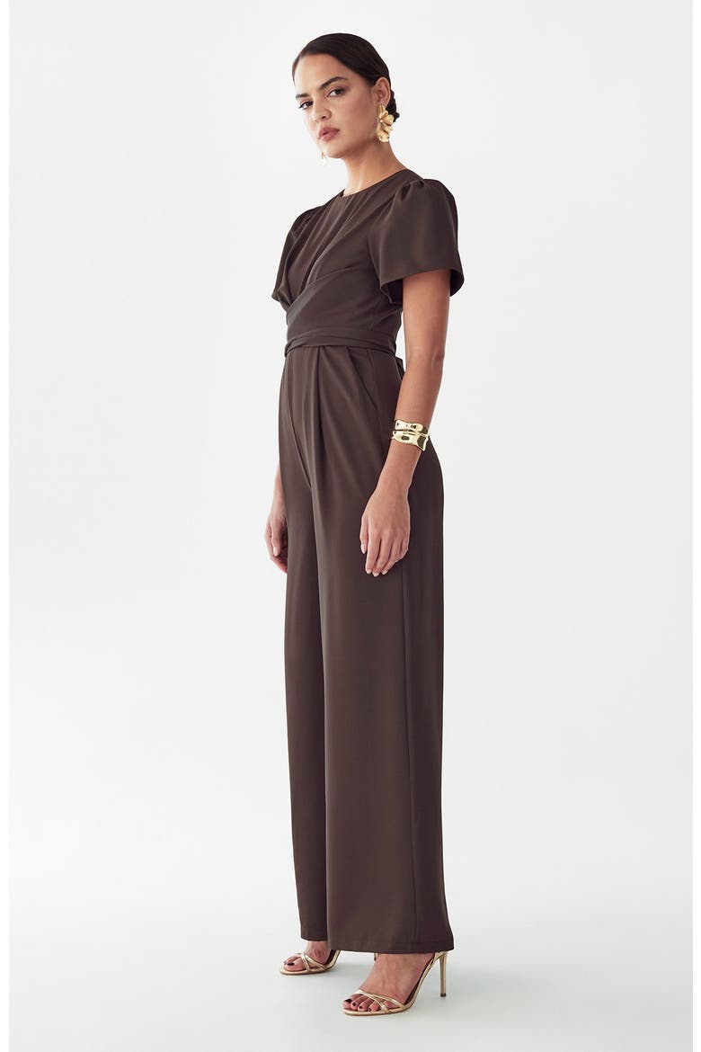 Mahra Jumpsuit, Alternate, color, Chocolate