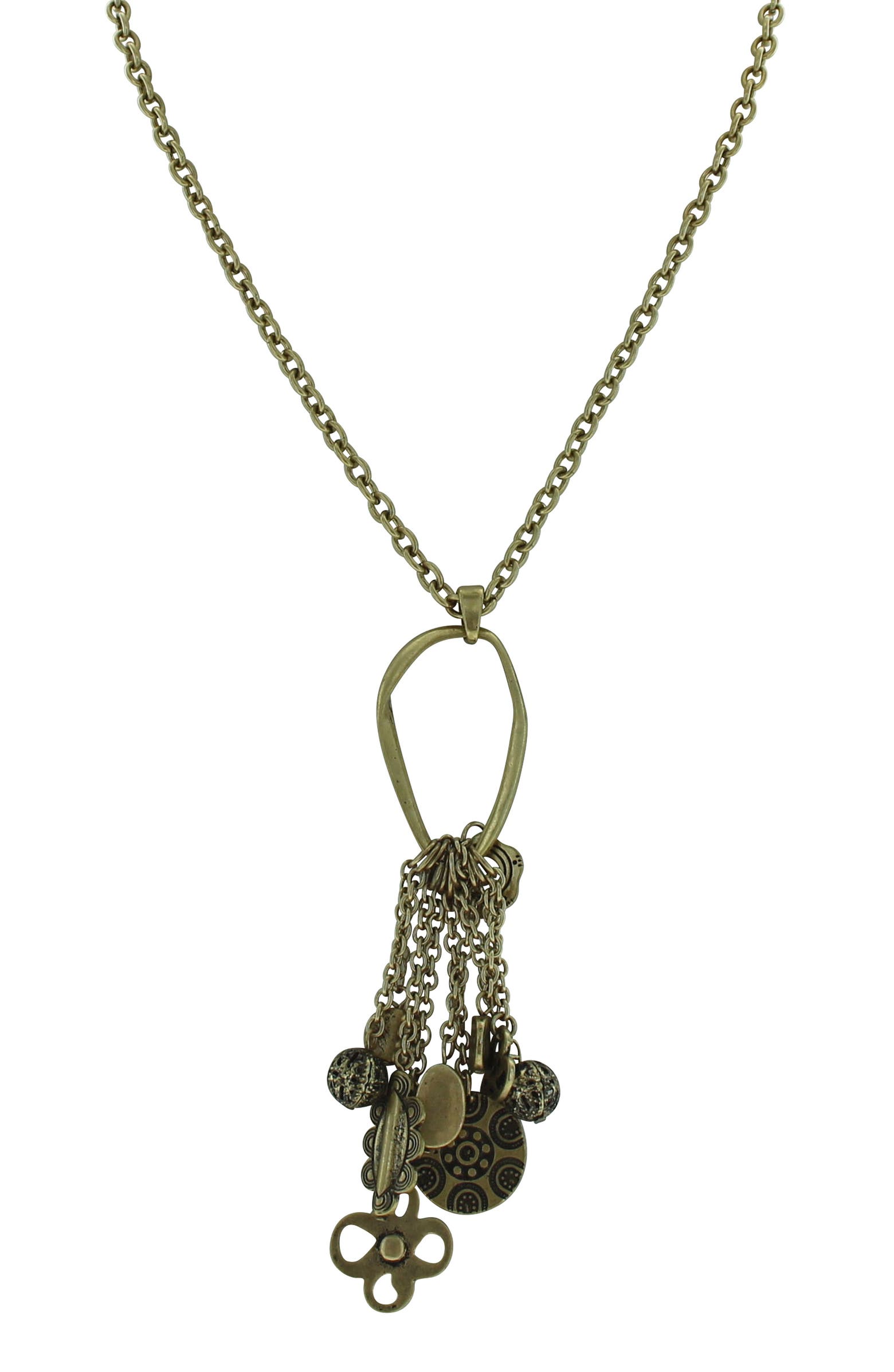 OLIVIA WELLES Organic Shape Charm Collection Necklace Earrings Set olivia-welles-organic-shape-charm-collection-necklace-earrings-set
