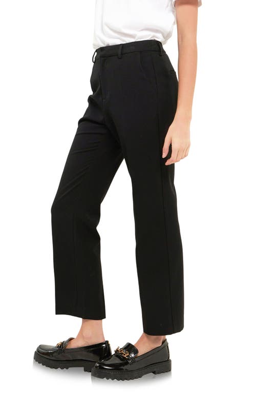 English Factory High Waist Pleated Trouser In Black