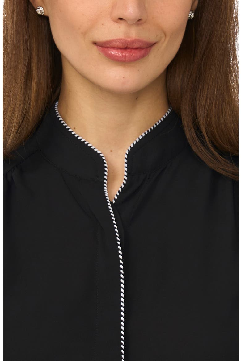 Pearce Puff Sleeve Top, Alternate, color, RICH BLACK