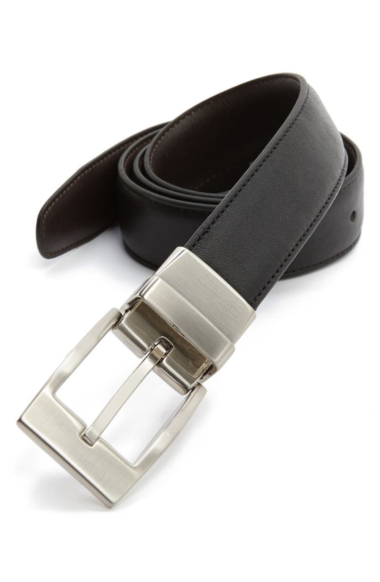 NORDSTROM MEN'S SHOP Reversible Leather Belt, Alternate, color, 