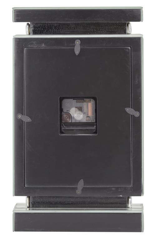 Vivian Lune Home Glam Silver Glass Clock In Silver