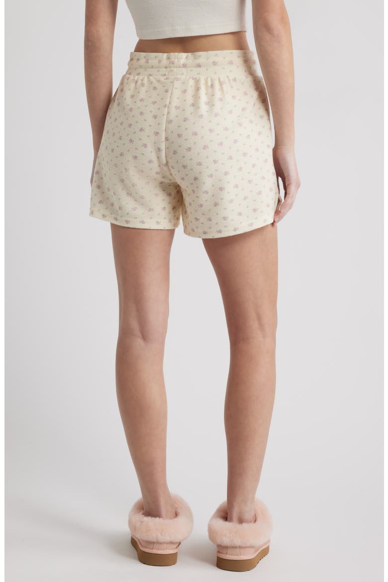 Flower Cloud Lounge Shorts, Alternate, color, CREAM