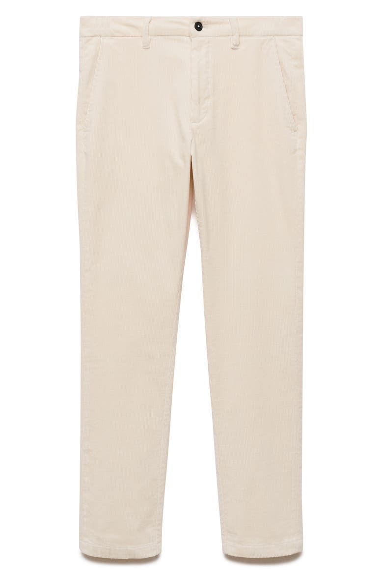 Slim Fit Straight Leg Corduroy Pants, Alternate, color, ECRU