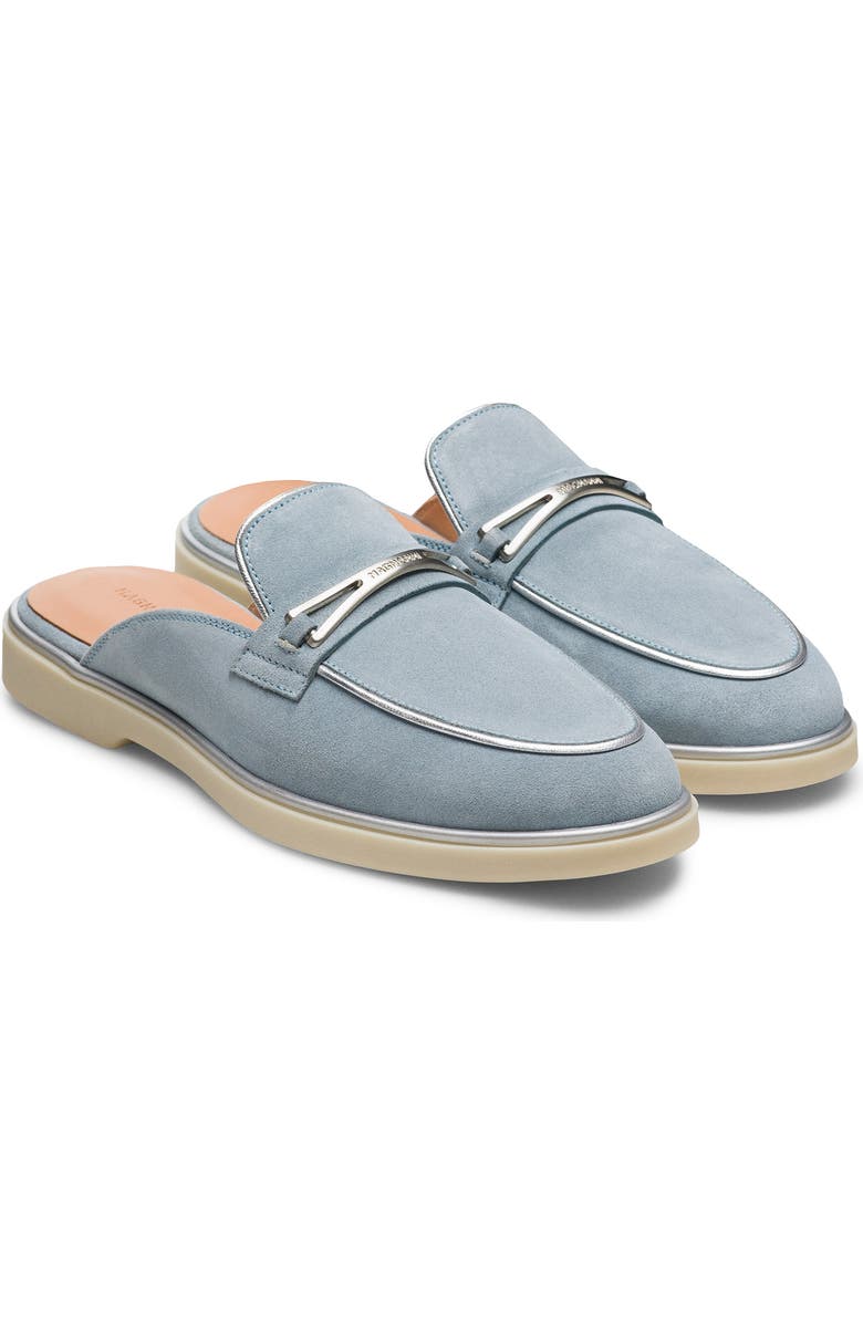 Magnanni Sophie II Mule, Main, color, Sky Blue Suede