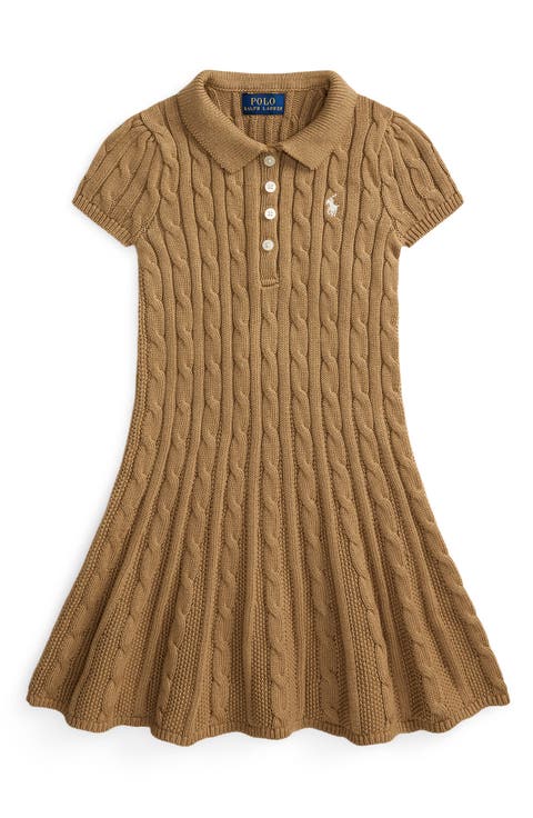 Kids' Cable Stitch Sweater Dress