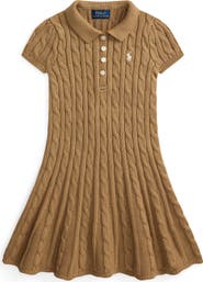 Polo Ralph Lauren Kids' Cable Stitch Sweater Dress