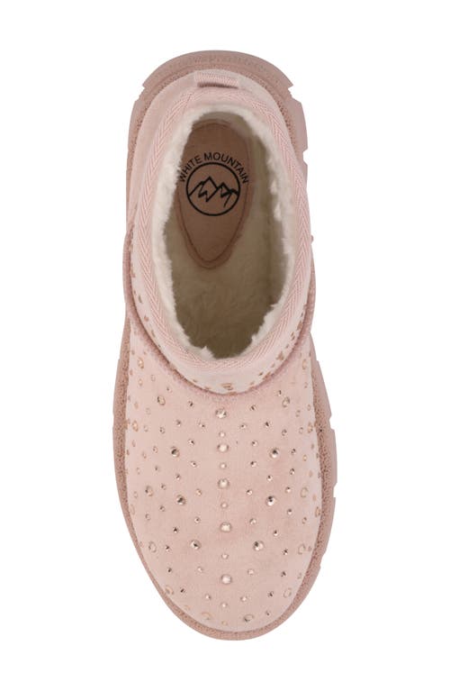 White Mountain Footwear Tomas Faux Fur Bootie In Pink