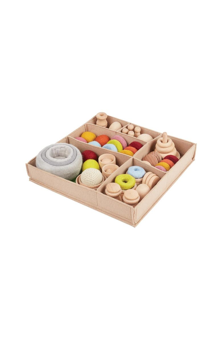 Kaplan Early Learning Company Container Play Toddler Loose Parts STEM Kit, Alternate, color, Multicolored