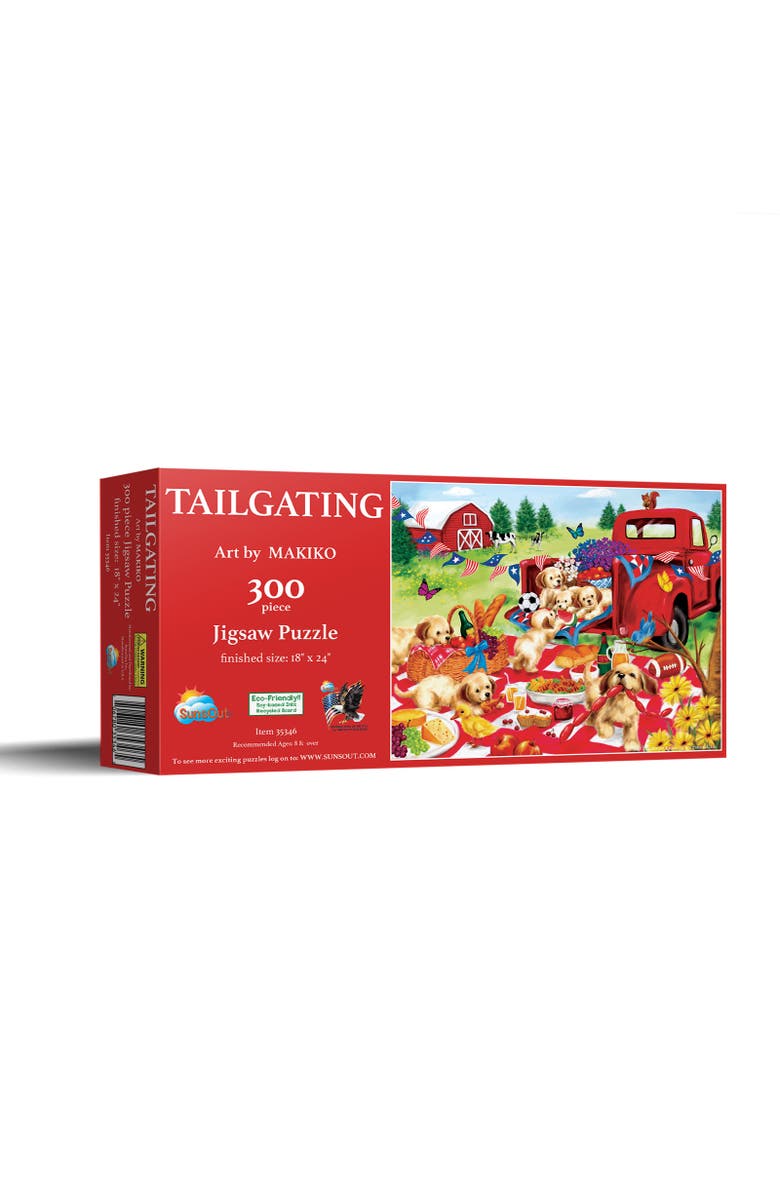 Sunsout Tailgating 300 piece Jigsaw Puzzle for Adults, Main, color, Multicolor