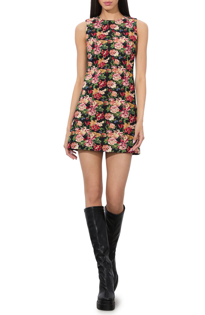 Alice + Olivia Coley Slim Fit Minidress, Main, color, Multi