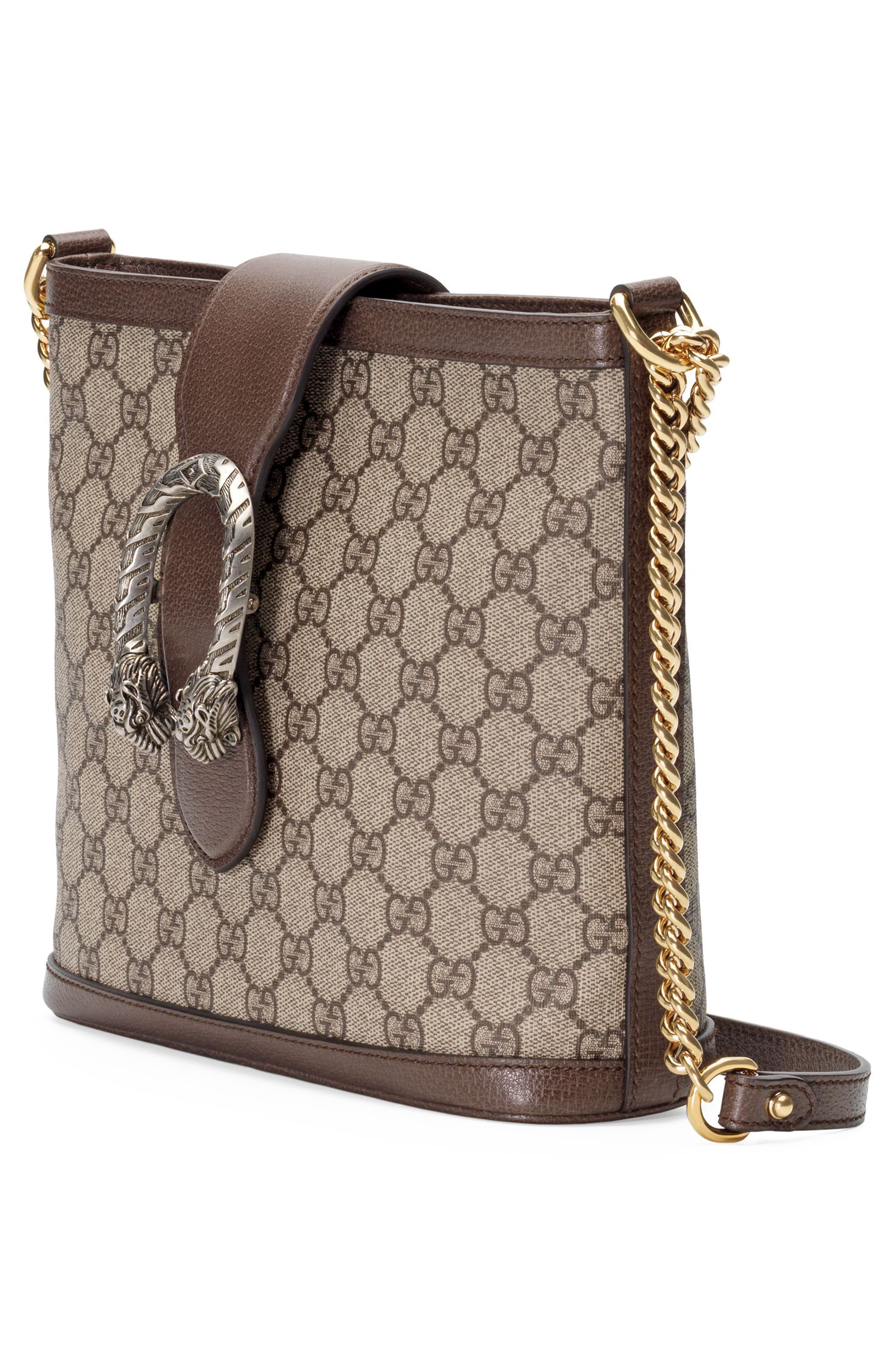 Medium Dionysus Supreme Canvas Shoulder Bag, Alternate, color, BEIGE EBONY/ NEW ACERO