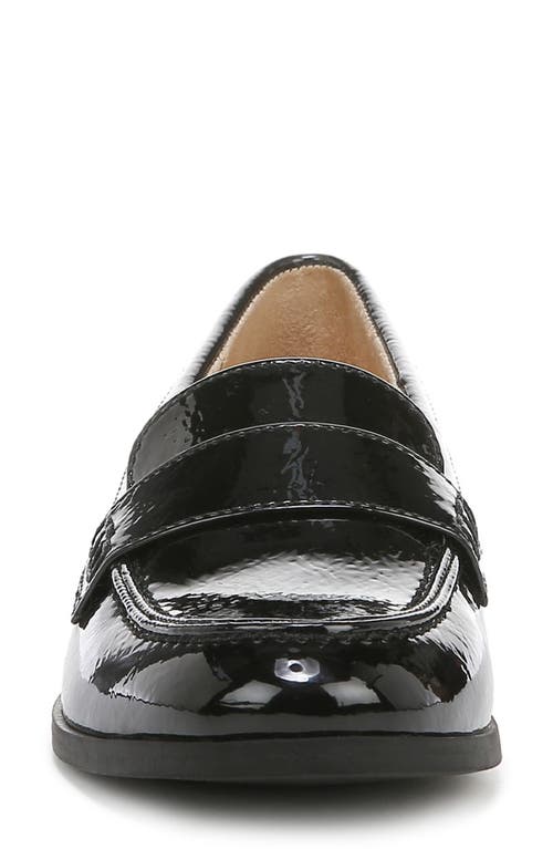 Naturalizer Milo Womens Leather Slip On Loafers In Black