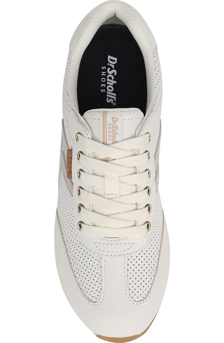 Dr. Scholl's Comeback Perforated Sneaker, Alternate, color, Off-White/ Champagne