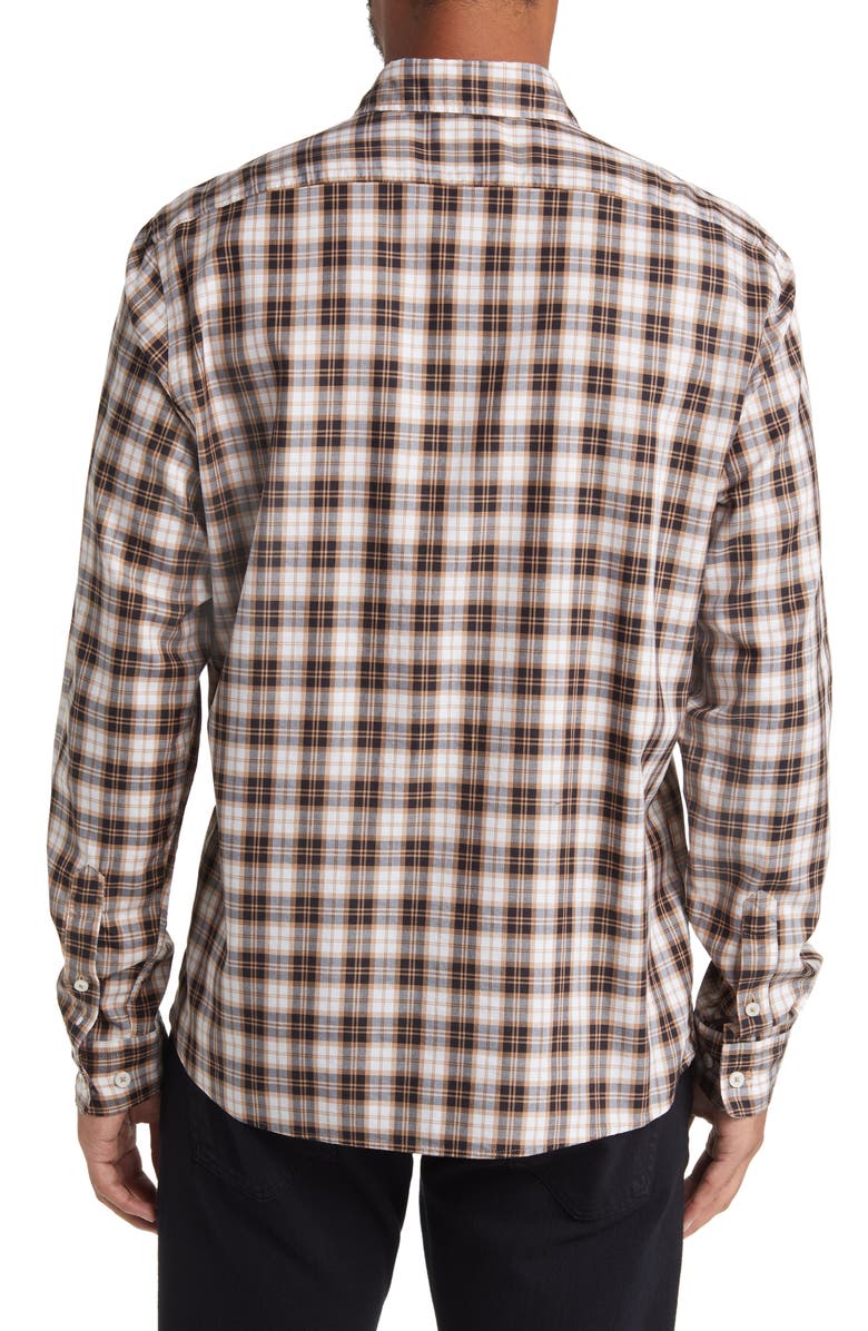 BOSS Liam Check Regular Fit Stretch Button-Up Shirt, Alternate, color, 