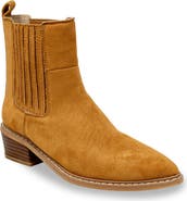 CHASE AND CHLOE Western Block Heel Chelsea Boot