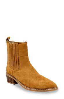 CHASE AND CHLOE Western Block Heel Chelsea Boot