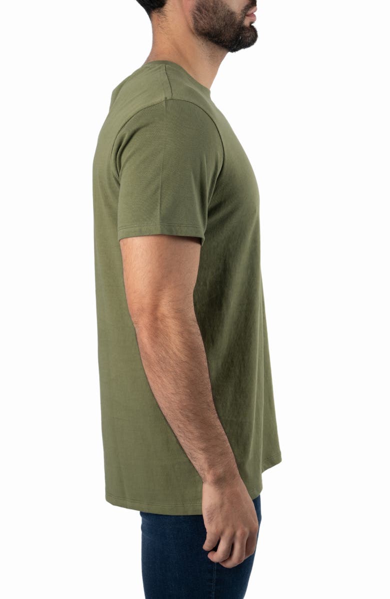 Jared Lang Boxy Cotton T-Shirt, Alternate, color, Military Green