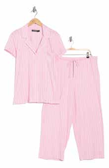 Lauren Ralph Lauren Print Cotton Blend Capri Pajamas