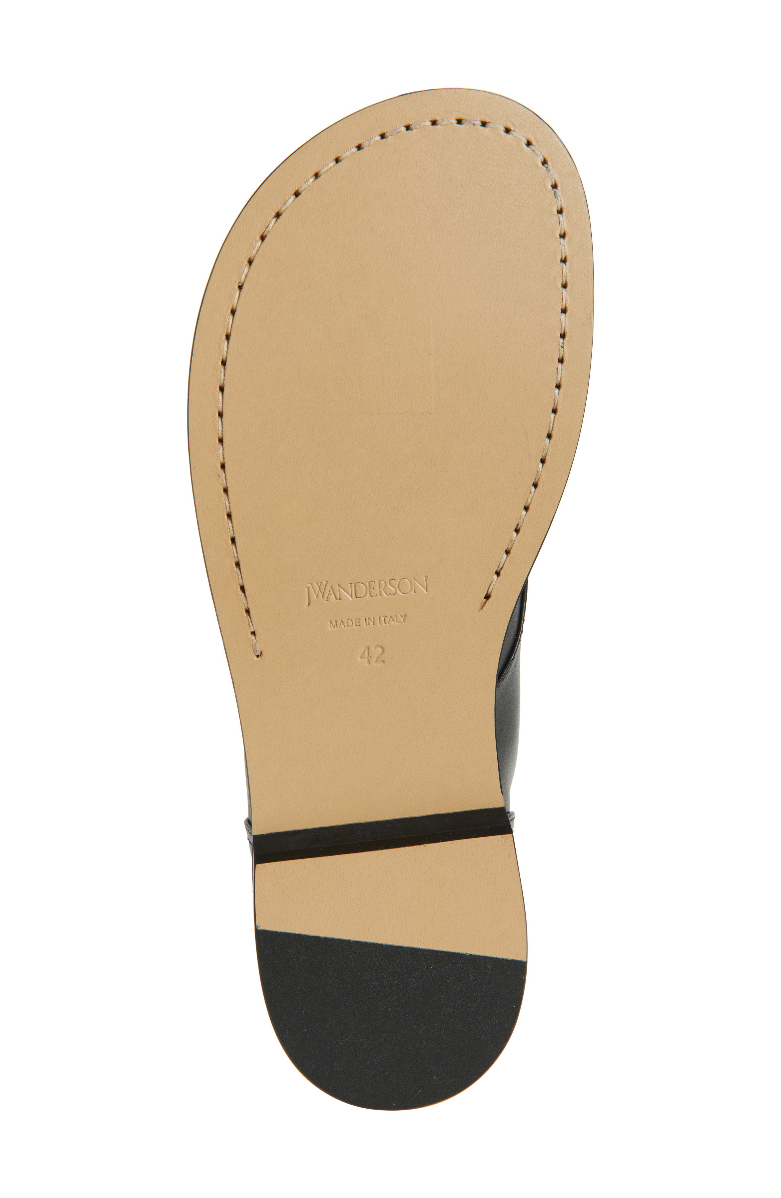 JW Anderson Loafer Lace-Up Boot, Alternate, color, Black 999