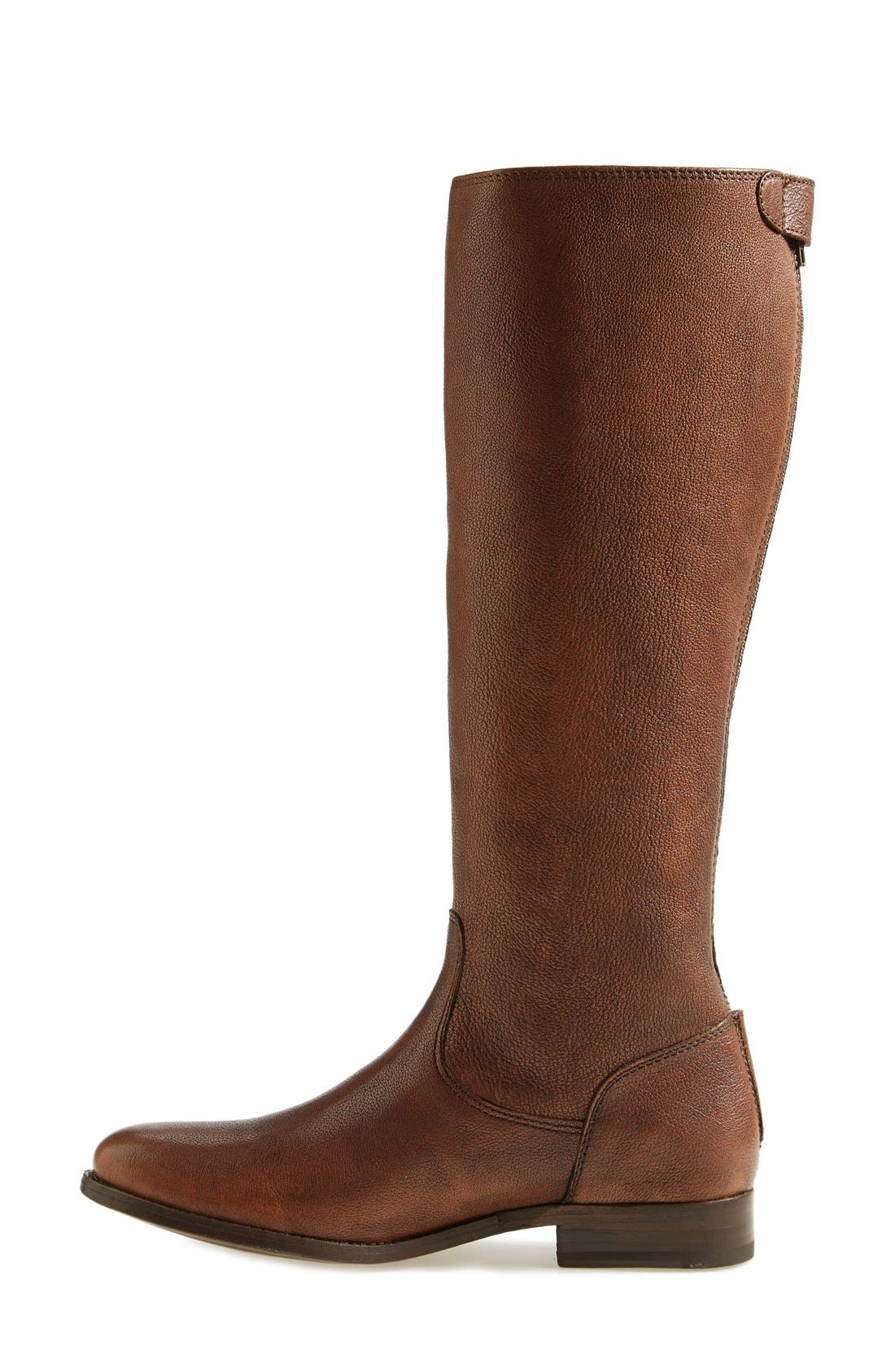 MELISSA BUTTON BACK ZIP BOOT, Alternate, color, BROWN