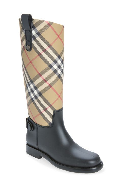 Cavalier Check Rain Boot
