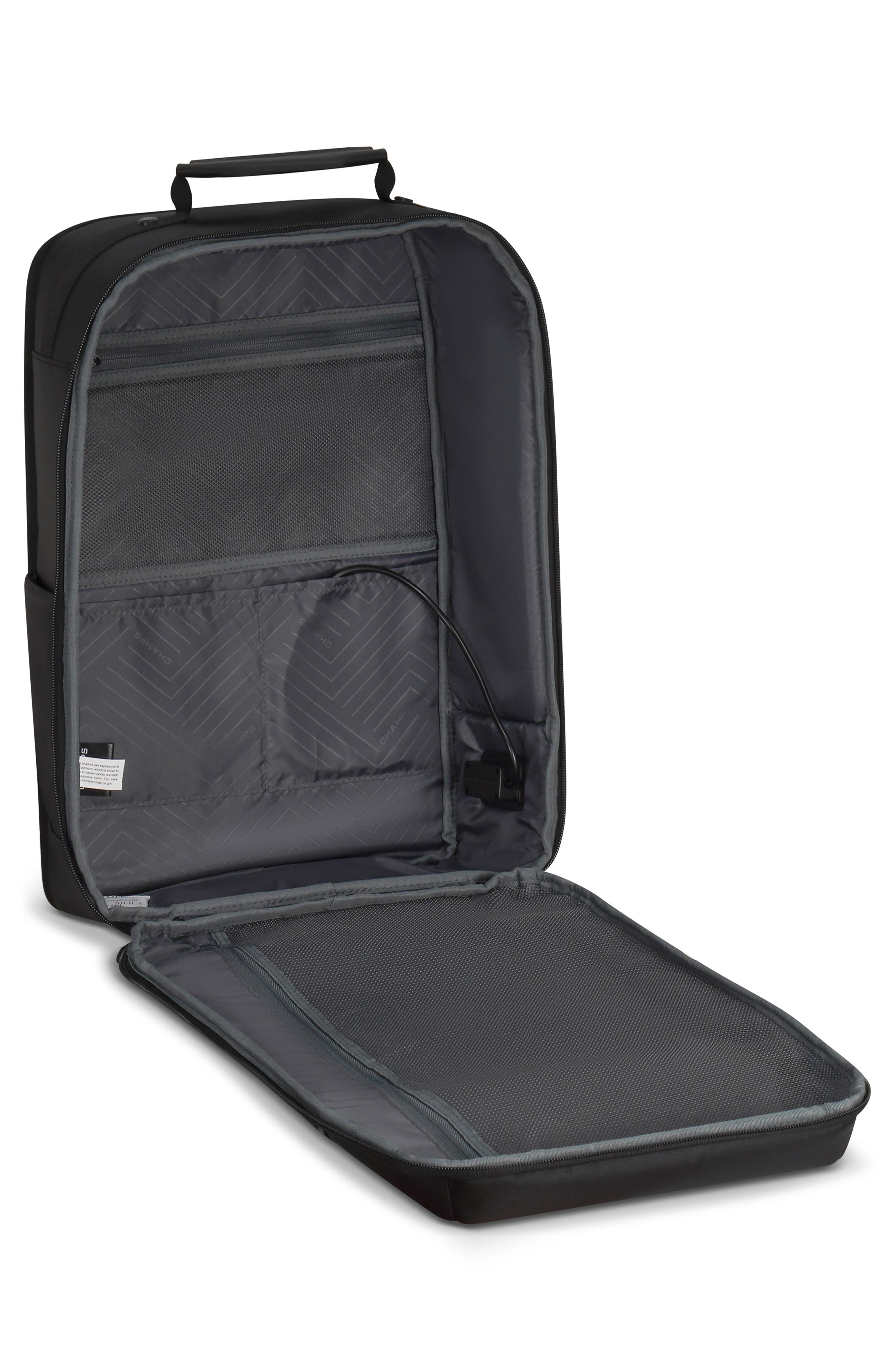 CHAMPS Waterproof Nylon Backpack, Alternate, color, Black